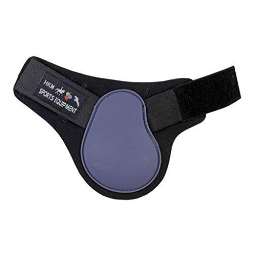 HKM 561111 Streichkappen Softopren für Hinterbeine, Vollblut/Warmblut, Rauchblau/schwarz von HKM