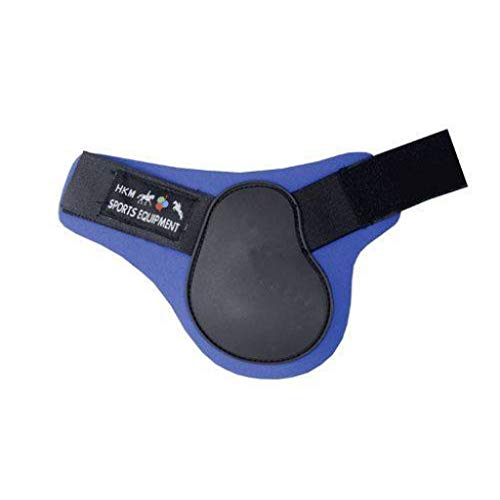 HKM 561125 HKM Streichkappen Softopren für Hinterbeine, Vollblut/Warmblut, schwarz/kornblau von HKM