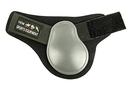 HKM 561135 HKM Streichkappen Softopren für Hinterbeine, Vollblut/Warmblut, grau/schwarz von HKM