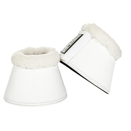 HKM 8503 Hufglocken Comfort Lederimitat mit Polsterung, Sprungglocken, XXL, Weiß von HKM