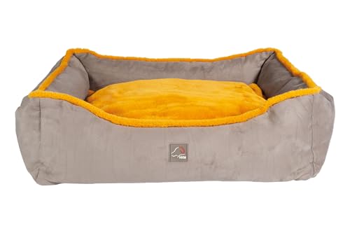 HKM ANAM Cara Hundebett Taupe/Goldgelb L von HKM