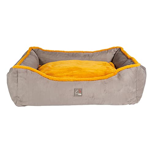 HKM ANAM Cara Hundebett Taupe/Goldgelb M von HKM