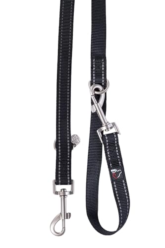 HKM ANAM Cara Nylon Hundetrainingsleine, Schwarz, M von HKM
