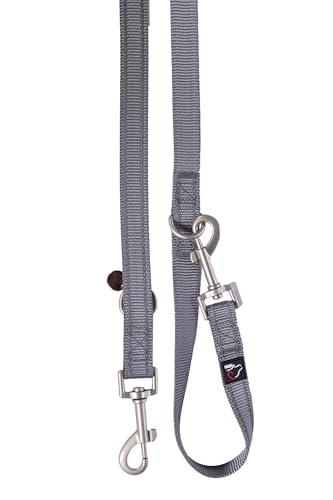 HKM ANAM Cara Nylon Hundetrainingsleine, Steingrau, L von HKM