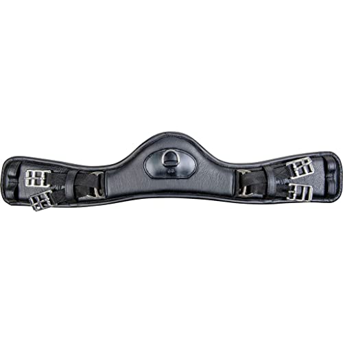 HKM Dressage Anatomic Sattelgurte 9100 schwarz 60 von HKM