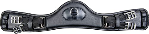 HKM Dressage Anatomic Sattelgurte 9100 schwarz 75 von HKM