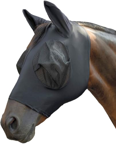 HKM Essentials Fliegenschutzmaske, Schwarz, Vollblut HKM Essentials Fliegenschutzmaske, Schwarz, Vollblut von HKM