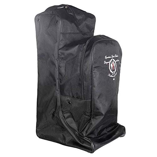 HKM Herren Helmfach-10387 Stiefeltasche mit Helmfach, Schwarz, Einheitsgröße EU von HKM