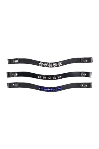 HKM Hobby Horsing Stirnbänder 3-er Set für die Trense Hobby Horsing - Navy Stars Design von HKM