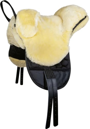 HKM Lammfellsattel Reitsättel 9123 Schwarz/Natur Vollblut/Warmblut HKM Lammfellsattel Reitsättel 9123 Schwarz/Natur Vollblut/Warmblut von HKM