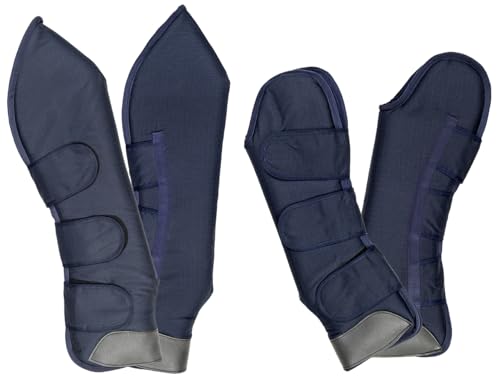HKM Premium Gamaschen & Hufglocken Braun One Size von HKM