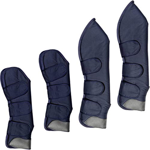 HKM Premium Gamaschen & Hufglocken Hellgrau One Size von HKM