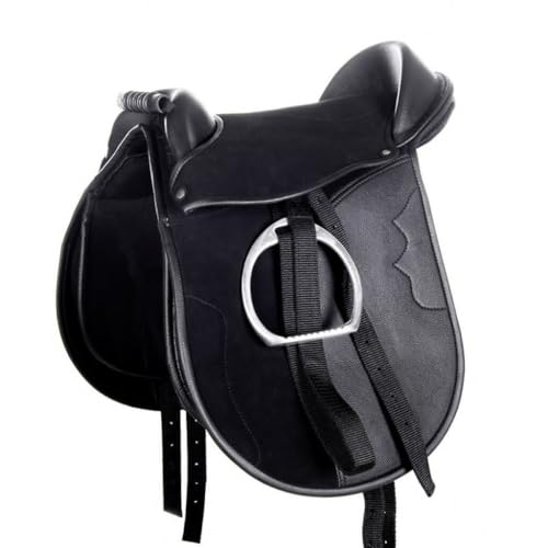 HKM 9384 Shettysattel-Set Funny Horses, Shetty Sattel Steigbügel Knieklötze Schwarz 12" HKM 9384 Shettysattel-Set Funny Horses, Shetty Sattel Steigbügel Knieklötze Schwarz 12" von HKM