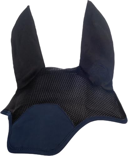 HKM Sports Fliegenhaube, Dunkelblau, Vollblut von HKM