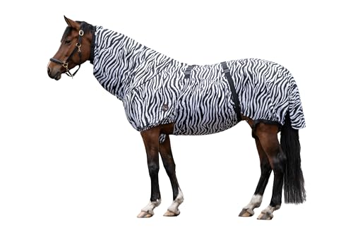 HKM zebra eczema blanket for horse/pony, 135 cm, horse fly blanket von HKM