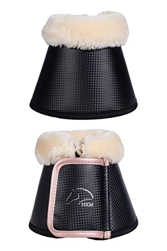HKM Rosegold Glamour Style Hufglocken, Schwarz, Pony von HKM