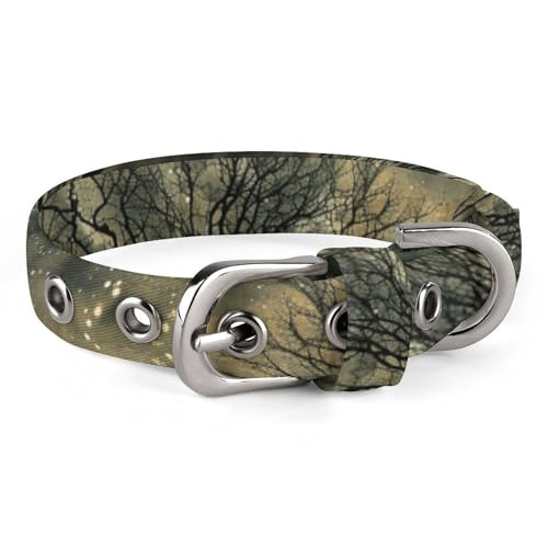 Hundehalsband, Baum ohne Blätter, bedrucktes Haustierhalsband, verstellbar, geeignet für kleine und mittelgroße Hunde, Katzen Hundehalsband, Baum ohne Blätter, bedrucktes Haustierhalsband, verstellbar, geeignet für kleine und mittelgroße Hunde, Katzen von HKMNTGD