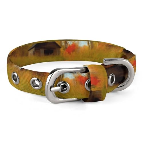 Hundehalsband, Galerie für den Herbst, bedrucktes Haustierhalsband, verstellbar, geeignet für kleine und mittelgroße Hunde, Katzen Hundehalsband, Galerie für den Herbst, bedrucktes Haustierhalsband, verstellbar, geeignet für kleine und mittelgroße Hunde, Katzen von HKMNTGD