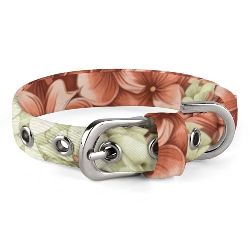 Hundehalsband, Hortensien, bedruckt, verstellbar, geeignet für kleine und mittelgroße Hunde, Katzen Hundehalsband, Hortensien, bedruckt, verstellbar, geeignet für kleine und mittelgroße Hunde, Katzen von HKMNTGD