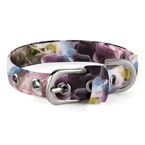 Hundehalsband, Hortensien-Blumen in Vase, bedrucktes Haustierhalsband, verstellbar, geeignet für kleine und mittelgroße Hunde, Katzen Hundehalsband, Hortensien-Blumen in Vase, bedrucktes Haustierhalsband, verstellbar, geeignet für kleine und mittelgroße Hunde, Katzen von HKMNTGD