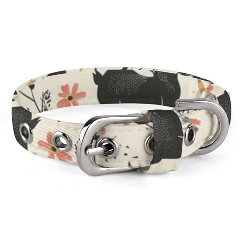 Hundehalsband, Kaninchenmuster, bedrucktes Haustierhalsband, verstellbar, geeignet für kleine und mittelgroße Hunde, Katzen Hundehalsband, Kaninchenmuster, bedrucktes Haustierhalsband, verstellbar, geeignet für kleine und mittelgroße Hunde, Katzen von HKMNTGD