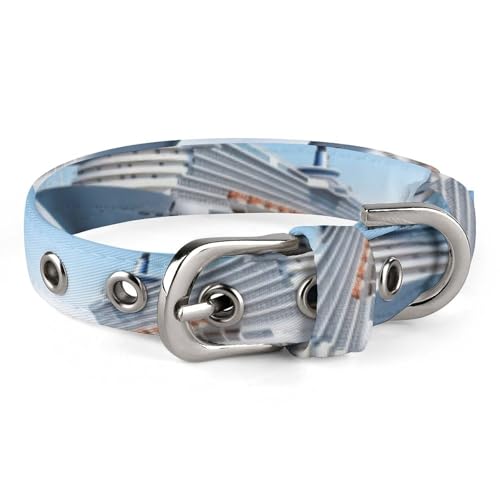 Hundehalsband, bedruckt, mit Kreuzfahrtschiff, verstellbares Haustierhalsband, geeignet für kleine und mittelgroße Hunde, Katzen Hundehalsband, bedruckt, mit Kreuzfahrtschiff, verstellbares Haustierhalsband, geeignet für kleine und mittelgroße Hunde, Katzen von HKMNTGD