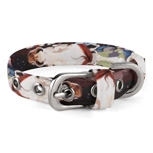 Hundehalsband, buntes Cartoon-Pferde-Design, verstellbares Haustierhalsband, geeignet für kleine und mittelgroße Hunde, Katzen Hundehalsband, buntes Cartoon-Pferde-Design, verstellbares Haustierhalsband, geeignet für kleine und mittelgroße Hunde, Katzen von HKMNTGD