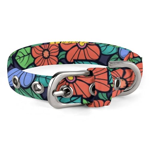 Hundehalsband, grüne Blätter, Graffiti-Kunstdruck, Haustierhalsband, verstellbar, geeignet für kleine und mittelgroße Hunde, Katzen Hundehalsband, grüne Blätter, Graffiti-Kunstdruck, Haustierhalsband, verstellbar, geeignet für kleine und mittelgroße Hunde, Katzen von HKMNTGD
