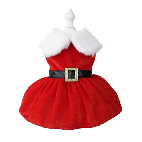 Haustier Weihnachtskleidung Haustier Lustige Kleidung Weihnachtskleidung Warmer Fleece-Mantel Welpe Hund Mode Weihnachtskleidung Weihnachtsmann Stehendes Kostüm (Farbe: B, Größe: L) von HKYBCF