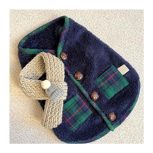 Haustier Weihnachtskleidung Hund Winterkleidung Hund Strickjacke Haustier Hundemantel Katzenjacke Chihuahua Bulldogge Weste Weihnachten Hundekleidung Welpenkostüm (Farbe: Blau und Schal, Größe: XL) Haustier Weihnachtskleidung Hund Winterkleidung Hund Strickjacke Haustier Hundemantel Katzenjacke Chihuahua Bulldogge Weste Weihnachten Hundekleidung Welpenkostüm (Farbe: Blau und Schal, Größe: XL) von HKYBCF