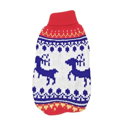Haustier Weihnachtskleidung Weihnachten Katze Hund Pullover Winter Hundekleidung für kleine Hunde Chihuahua Yorkies Welpen Jacke Haustierkleidung (Farbe: 8, Größe: 10-01) von HKYBCF