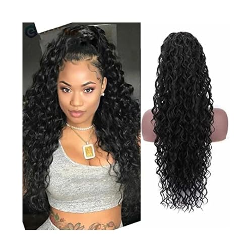 Pferdeschwanz Haarverlängerung Pferdeschwanz-Verlängerung for schwarze Frauen, verworrener lockiger Kordelzug-Pferdeschwanz, Malaysia, echtes Echthaar, Clip-in-Afro-Locken-Pferdeschwanz-Haarteile, nat Pferdeschwanz Haarverlängerung Pferdeschwanz-Verlängerung for schwarze Frauen, verworrener lockiger Kordelzug-Pferdeschwanz, Malaysia, echtes Echthaar, Clip-in-Afro-Locken-Pferdeschwanz-Haarteile, nat von HLHLOP777