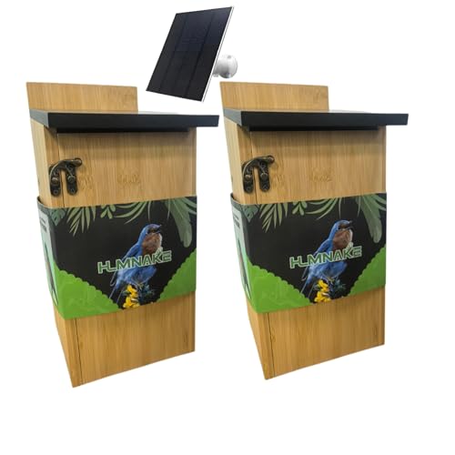 2er Set Nistkasten für Wildvögel, Nistkästen für Vögel für draußen wetterfest, Vogelhaus zum aufhängen, Großer nesträubersicherer, Vogelhaus für Meise, Rotkehlchen, Spatzen, Wellensittich und Amsel 2er Set Nistkasten für Wildvögel, Nistkästen für Vögel für draußen wetterfest, Vogelhaus zum aufhängen, Großer nesträubersicherer, Vogelhaus für Meise, Rotkehlchen, Spatzen, Wellensittich und Amsel von HLMNAKE