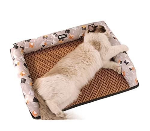 Katzenhundbett Haustierbett Zwinger Hunde Haustierbetten Katzenhundbett Sommerkühlbett Puppy Pet Matte Pad Haus bequem gepolstert weiche Matten -Hunde Bett Welpe Sofa (Blau: OneColor, Größe: 85 * 64 Katzenhundbett Haustierbett Zwinger Hunde Haustierbetten Katzenhundbett Sommerkühlbett Puppy Pet Matte Pad Haus bequem gepolstert weiche Matten -Hunde Bett Welpe Sofa (Blau: OneColor, Größe: 85 * 64 von HLRTBCN