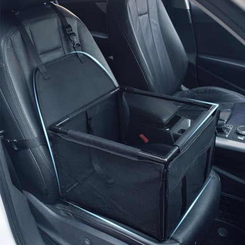 Hundeautositz für VW Passat B6 Passat B8 Golf 4 Golf 5 Passat B5 Golf 7, Verstärkter Autositz für Kleine und Mittlere Hunde, Abnehmbarer Waschbar Hundesitz,B/Black von HLTTXS
