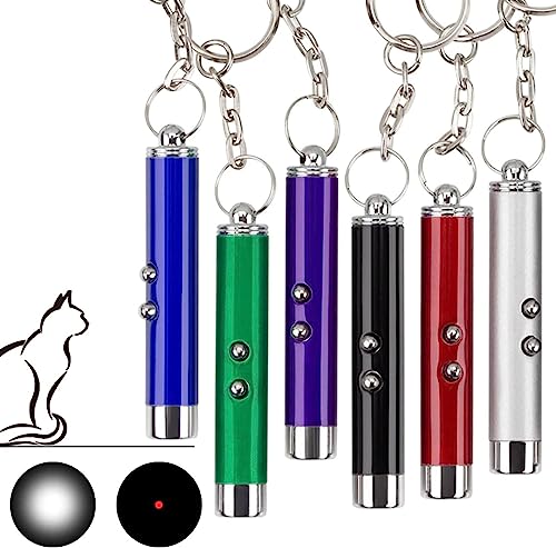 6 Stück LED Pointer Katzen Hund Spielzeug, Interaktives Fangspiel für Katzen, Taschenlampe Light Licht für Haustiere Trainingsgerät, Nachtbeleuchtung Cat Chase Toys 6 Stück LED Pointer Katzen Hund Spielzeug, Interaktives Fangspiel für Katzen, Taschenlampe Light Licht für Haustiere Trainingsgerät, Nachtbeleuchtung Cat Chase Toys von HLXJR