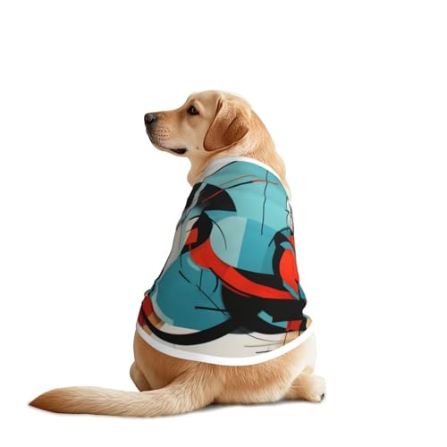 Abstrakte dreidimensionale Malerei Haustier-T-Shirts für Hunde - Hundekleidung für große und mittelgroße Hunde, bequeme Hunde-Shirts, perfekt für den täglichen Gebrauch Abstrakte dreidimensionale Malerei Haustier-T-Shirts für Hunde - Hundekleidung für große und mittelgroße Hunde, bequeme Hunde-Shirts, perfekt für den täglichen Gebrauch von HMBGFW