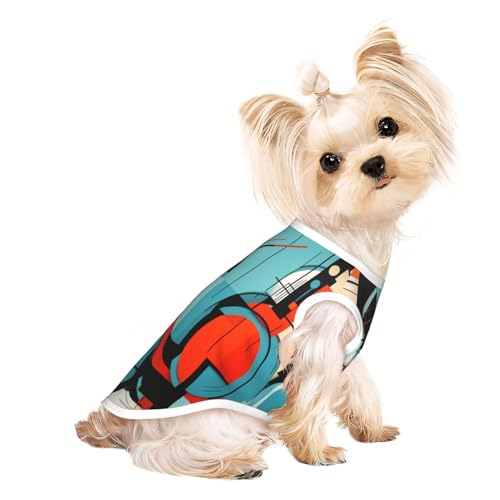 Abstraktes dreidimensionales Gemälde, niedliche Hundekleidung, Hunde-T-Shirt für kleine Hunde, Mädchen und Jungen. Haustier-Pullover, Katzenkleidung, geeignet für kleine Haustiere von HMBGFW