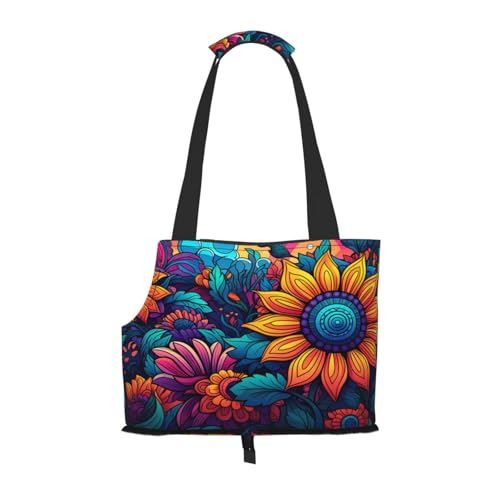 Anime Sonnenblumen-Hunde-Geldbörse, Haustier-Tragetasche, Tasche für kleine Hunde, Katzen, Welpen Anime Sonnenblumen-Hunde-Geldbörse, Haustier-Tragetasche, Tasche für kleine Hunde, Katzen, Welpen von HMBGFW