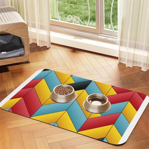 Beautiful Borders Haustier-Futtermatte, wasserdicht und rutschfest, für Hunde- und Katzenfutter, keine Flecken, schnell trocknend, Wasserspendermatte für Hunde Beautiful Borders Haustier-Futtermatte, wasserdicht und rutschfest, für Hunde- und Katzenfutter, keine Flecken, schnell trocknend, Wasserspendermatte für Hunde von HMBGFW