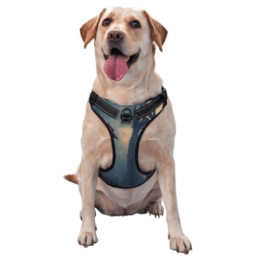 Blooming Roses Hundegeschirr für kleine, mittelgroße und große Hunde, reflektierende Riemen, verstellbare Passform, mit Schnellverschluss-Schnallen Blooming Roses Hundegeschirr für kleine, mittelgroße und große Hunde, reflektierende Riemen, verstellbare Passform, mit Schnellverschluss-Schnallen von HMBGFW