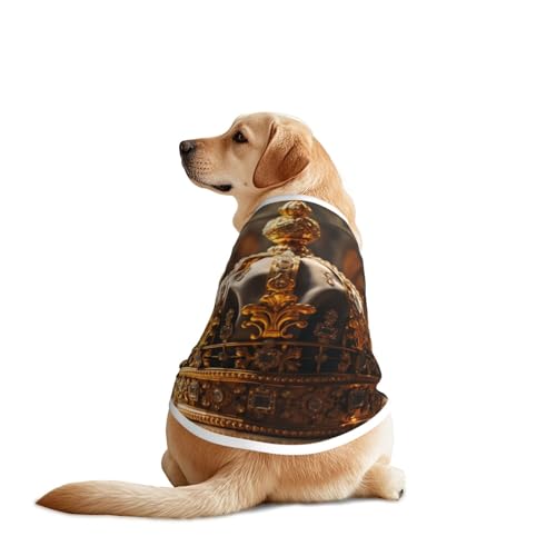 Crown Haustier-T-Shirts für Hunde - Hundekleidung für große und mittelgroße Hunde, bequeme Hunde-Shirts, perfekt für den täglichen Gebrauch Crown Haustier-T-Shirts für Hunde - Hundekleidung für große und mittelgroße Hunde, bequeme Hunde-Shirts, perfekt für den täglichen Gebrauch von HMBGFW