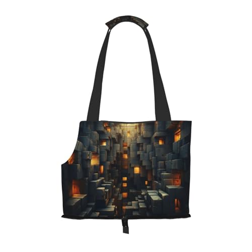Cubic Space Night Hunde-Geldbörse, Haustier-Tragetasche, Tasche für kleine Hunde, Katzen, Welpen Cubic Space Night Hunde-Geldbörse, Haustier-Tragetasche, Tasche für kleine Hunde, Katzen, Welpen von HMBGFW