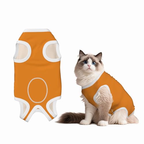 Erholungsanzug für Hunde und Katzen nach Operationen, Haustier-Erholungsshirt, Einteiler für Haustiere, zur Genesung von Operationen, Tiefgelb von HMBGFW