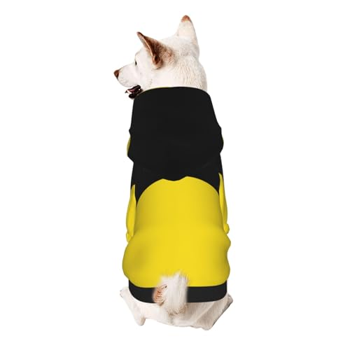 Flagge von Baden-Württemberg Hunde-Kapuzenpullover - Weiche & atmungsaktive Haustierkleidung für kleine bis große Hunde, stilvolle und bequeme Hundebekleidung von HMBGFW
