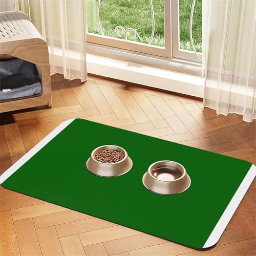 Greener Futtermatte für Haustiere, wasserdicht und rutschfest, für Hunde und Katzen, keine Flecken, schnell trocknend, Wasserspendermatte für Hunde Greener Futtermatte für Haustiere, wasserdicht und rutschfest, für Hunde und Katzen, keine Flecken, schnell trocknend, Wasserspendermatte für Hunde von HMBGFW