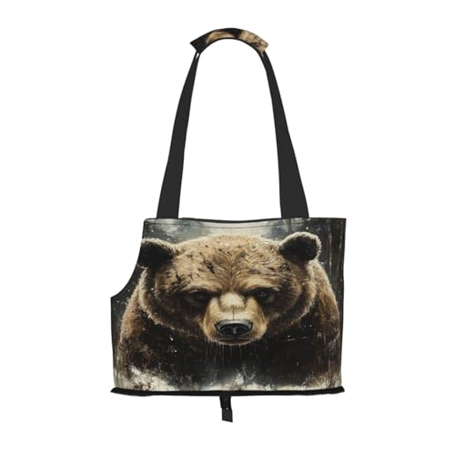 Grizzly Bear Hunde-Geldbörse, Haustier-Tragetasche, Tasche für kleine Hunde, Katzen, Welpen Grizzly Bear Hunde-Geldbörse, Haustier-Tragetasche, Tasche für kleine Hunde, Katzen, Welpen von HMBGFW