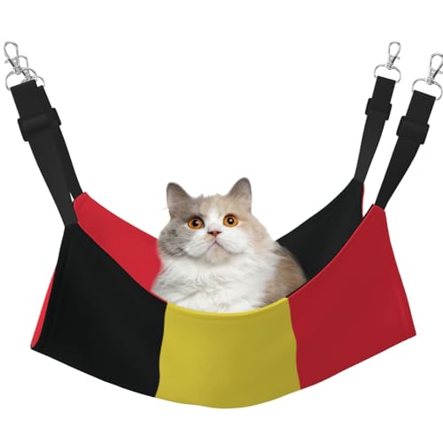 HMBGFW Flag of Belgien Reversible Cat Hanging Hammock Soft Breathable Pet Cage Hammock with Double Sided Hanging Bed for Small Dogs Rabbits HMBGFW Flag of Belgien Reversible Cat Hanging Hammock Soft Breathable Pet Cage Hammock with Double Sided Hanging Bed for Small Dogs Rabbits von HMBGFW