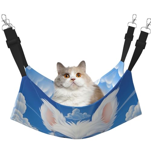 HMBGFW Puppy with Glasses in The Sky Reversible Cat Hanging Hammock Soft Breathable Pet Cage Hammock with Double Sided Hanging Bed for Small Dogs Rabbits HMBGFW Puppy with Glasses in The Sky Reversible Cat Hanging Hammock Soft Breathable Pet Cage Hammock with Double Sided Hanging Bed for Small Dogs Rabbits von HMBGFW