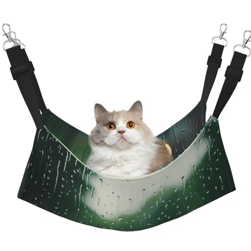 HMBGFW Regenhängematte für Katzen, wendbar, weich, atmungsaktiv, Haustierkäfig-Hängematte mit doppelseitigem Hängebett für kleine Hunde, Kaninchen HMBGFW Regenhängematte für Katzen, wendbar, weich, atmungsaktiv, Haustierkäfig-Hängematte mit doppelseitigem Hängebett für kleine Hunde, Kaninchen von HMBGFW